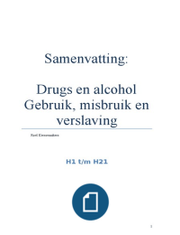 Drugs en alcohol: Gebruik, misbruik en verslaving