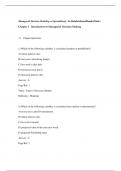 Question Bank in line with Managerial Decision Modeling with Spreadsheets&comma;&comma;Balakrishnan&comma;3e