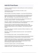 Info123 Final Exam questions and answers