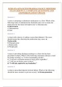 NURS 676 ADVANCED PHARMACOLOGY MIDTERM EXAM 2024&lpar;WCU&rpar; COMPLETE QUESTIONS AND ANSWERS&sol;&sol;&sol;LATEST UPDATE
