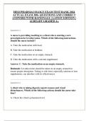 HESI PHARMACOLOGY EXAM TEST BANK 2024 ACTUAL EXAM 300&plus; QUESTIONS AND CORRECT ANSWERS WITH RATIONALE &vert; LATEST EDITION &vert; ALREADY GRADED A&plus;