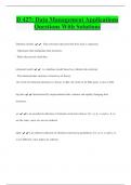 D 427&colon; Data Management Applications Questions With Solutions