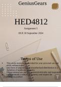HED4812 Assignment 5 DUE 30 September 2024