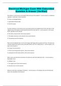 Electrical Michigan Exam With Elaborated  Question & Answer &lpar;Verified&rpar;