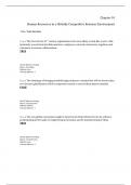 Question Bank in line with Managing Human Resources Cascio&comma;9e