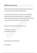 NETA level II exam QUESTIONS & ANSWERS 2024 &lpar; A&plus; GRADED 100&percnt; VERIFIED&rpar;