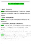 CT Operator's License Questions with 100&percnt; Correct Answers &vert; Verified &vert; Latest Update