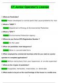 CT Junior Operator's License Questions with 100&percnt; Correct Answers &vert; Verified &vert; Latest Update