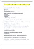 Missouri Life and Health Insurance Exam 100&percnt; Correct&excl;&excl;&excl;