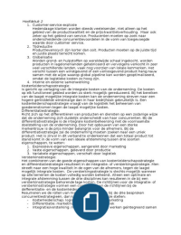 Hoofdstuk 2 logistiek