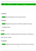 NRF EXAMS BUNDLE DEAL NRF Customer service exam  NRF Business of Retail Certification Exam  NRF Certificate Test Questions with 100&percnt; Correct Answers &vert; Verified &vert; Latest Update