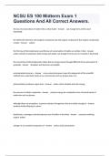 NCSU ES 100 Midterm Exam 1 Questions And All Correct Answers&period;