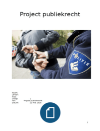 Notitie project publiekrecht