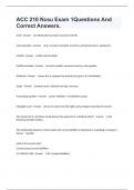 ACC 210 Ncsu Exam 1Questions And Correct Answers&period;