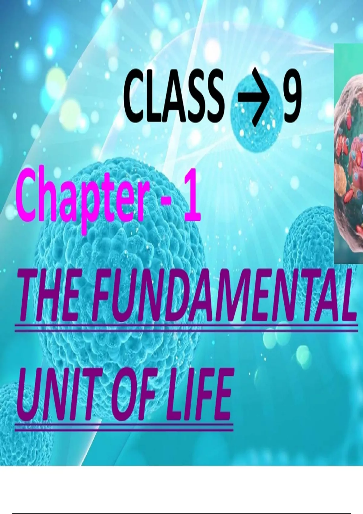 Best notes of class 9 cell full chapter in deep with wonderful ,,visual ...