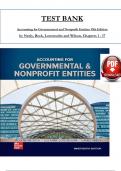 TEST BANK For Accounting for Governmental and Nonprofit Entities 19th Edition by Neely&comma; Reck&comma; Lowensohn and Wilson&comma; Verified Chapters 1 - 17&comma; Complete Newest Version
