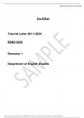 Tutorial Letter 001&sol;1&sol;2024  ENG1503   Semester 1   Department of English Studies