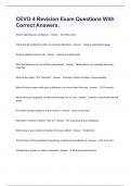 CEVO 4 Revision Exam Questions With Correct Answers&period;