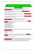 CMT Training Latest Update 2024-2025 130 Questions and 100&percnt; Verified Correct Answers Guaranteed A&plus;