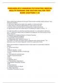 VARCAROLIS&rsquo;S CANADIAN PSYCHIATRIC MENTAL  HEALTH NURSING 2ND EDITION HALTER TEST BANK CHAPTERS 1-35    