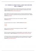 CCC MODULE 4 POST TEST LATEST 2024 SOLVED 100&percnt; CORRECT