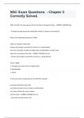 NSC Exam Questions  - Chapter 5 Correctly Solved&period;