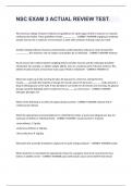NSC EXAM 3 ACTUAL REVIEW TEST&period;