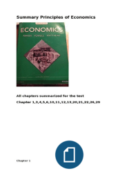Principles of Economics (ALL chapters)
