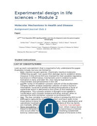Master BMS 1.1 Molecular Mechanisms in Health and Disease - Module 2