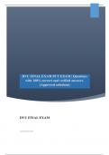 DVU FINAL EXAM PCT EXAM &vert; Questions with 100&percnt; correct and verified answers&period; &lpar;Approved solutions&rpar;