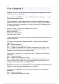 Stats Sophia 5 questions and answer&period;