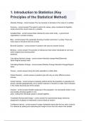 1&period; Introduction to Statistics &lpar;Key Principles of the Statistical Method&rpar; questions