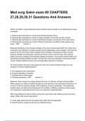 Med surg Galen exam &num;2 CHAPTERS 27&comma;28&comma;29&comma;30&comma;31 Questions And Answers