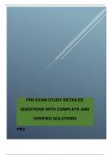 PR3 EXAM STUDY DETAILED QUESTIONS WITH COMPLETE AND VERIFIED SOLUTIONS