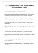 NYS Waxing License Exam With Complete Solutions Latest Update