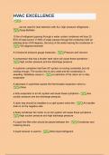 HVAC EXCELLENCE Questions with 100&percnt; correct answers 