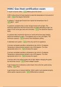 HVAC Gas Heat certification exam Questions with 100&percnt; correct answers