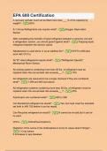 EPA 608 Certification Questions with 100&percnt; correct answers 