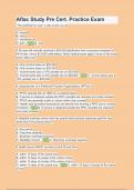 Aflac Study Pre Cert&period; Practice Exam - Questions with Explanations of Answers Latest Update 2024&period;