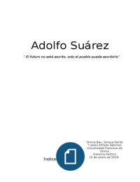Trabajo sobre Adolfo Suarez
