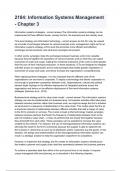 2184&lowbar; Information Systems Management - Chapter 3&period;