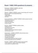 Exam 1 NSG 3160 questions & answers
