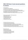 NSG 3160 Exam 3 &lpar;Lab manual&rpar; questions & answers&period;