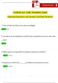 Florida ALF Core Training Exam 2024 &sol; 2025 Expected Questions and Answers STUDY BUNDLE &lpar;COMPLETE PACKAGE&rpar;