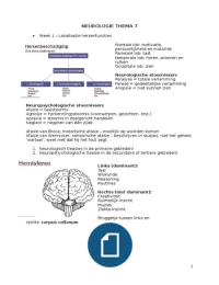 Neurologie thema 7