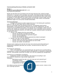 Samenvatting verplichte literatuur ethiek en recht GGZ