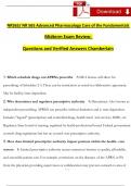NR565&sol; NR 565 Midterm Exam Review&colon;  Advanced Pharmacology Care of the Fundamentals - Questions and Answers &lpar;2026 &sol; 2027&rpar; &lpar;Verified Answers&rpar;- Chamberlain 
