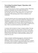 Networking Essentials Chapter 9 Questions with Complete Solutions