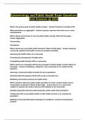 Epidemiology and Public Health Exam Questions And Answers &commat; 2024