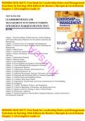 Test Bank for Leadership Roles and Management Functions in Nursing Theory and Application&comma; 11th Edition&comma; by Bessie L&period; Marquis&comma; Carol Jorgensen Huston&comma; All Chapters 1-25 LATEST